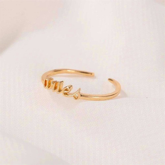 Urban Outfitters Jewelry - Aries Minimalist Astrology Zodiac Sign Text Ring